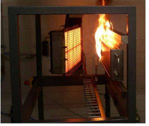 Maschine zur Prüfung der Flammenverbreitung