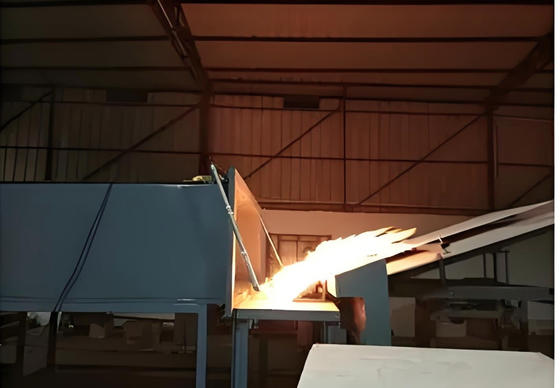 Dachmaterial Feuerbeständigkeit Leistung Flammschutz Leistungstestmaschine für Photovoltaikzellen