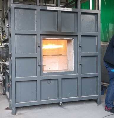 ISO 834-1 Feuerdichte Glas-Stahl-Struktur Feuerdichte Beschichtung Feuerprüfung Ofen