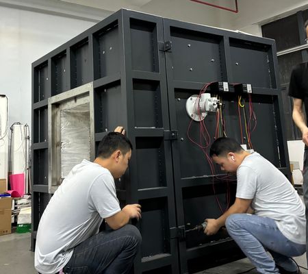 Kleinfeuerungsprüfmaschine zur Bewertung von Keramikwolle-Materialien