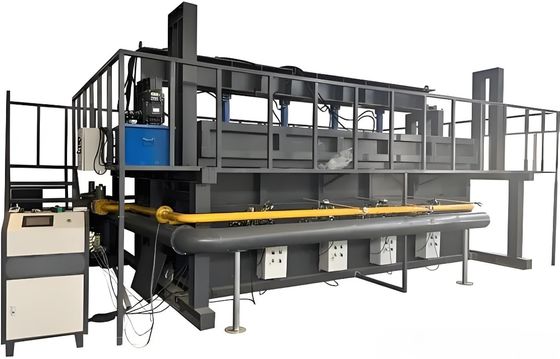 Feuerfestigkeitsprüföfen mit horizontalen Komponenten