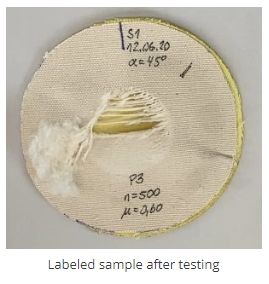 Der Darmstadt-Maschinen-Motorrad-Schutz-Abrasionsprüfgerät EN17092-1
