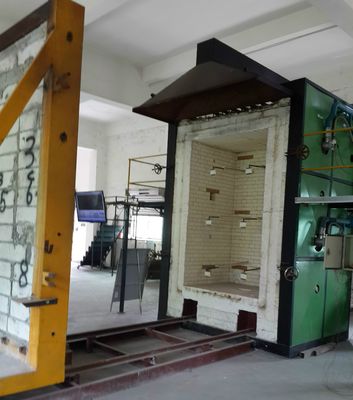 ISO834 Standards Baumaterialien Vertikaler Brandversuch Labortechnik