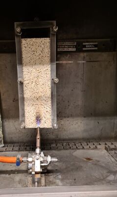 EN ISO 11925 Brandverhalten von Baustoffen - Prüfung mit einer einzigen Feuerquelle