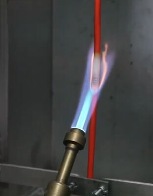 ASTM D 6096-21 DX8363 Drahtprüfgerät Vertikale Flammenprüfung für einzelne Kabel IEC 60332-1