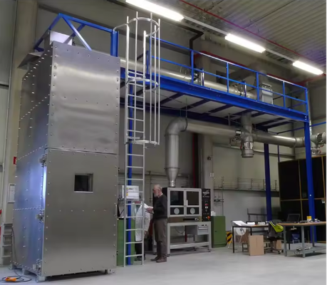 Steigkabel Vertikaler Flammentestschacht UL1666 Brennkammer für optische Fasern 7,12 m